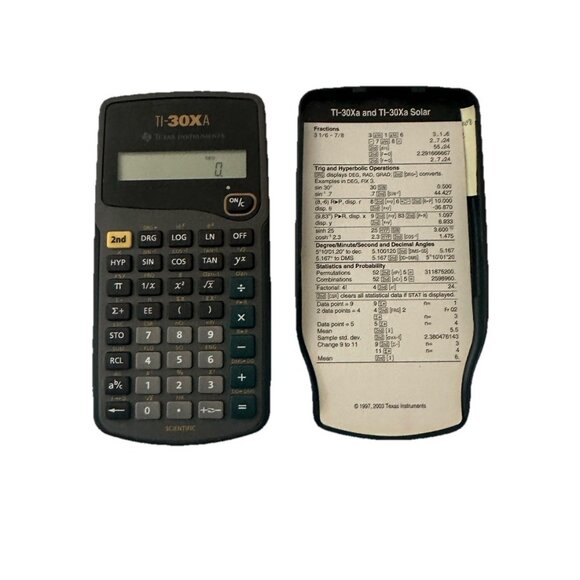 Texas Instruments TI-30Xa Scientific Calculator Battery Powered SAT ACT Approved - Picture 1 of 9